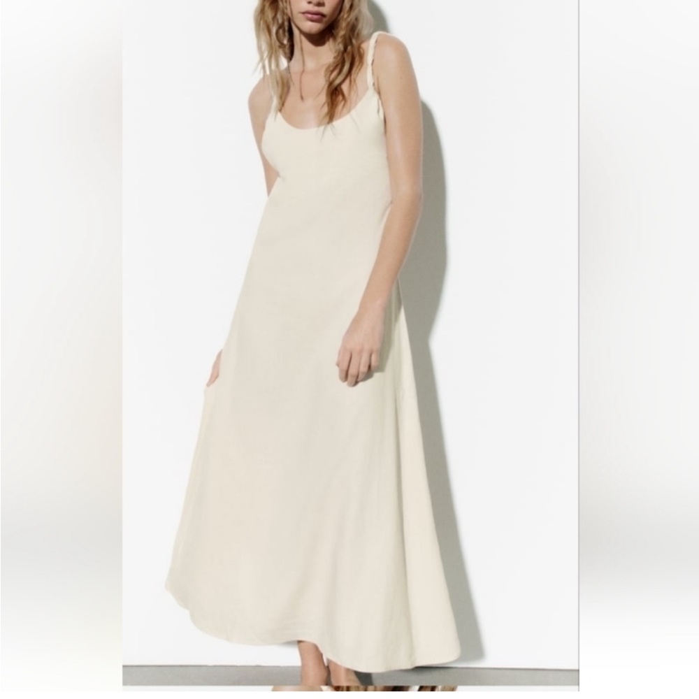 Zara Cream Midi Dress